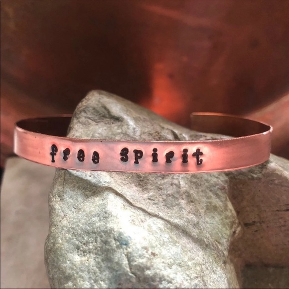 ReLoveOlution Jewelry - Free Spirit positivity copper Cuff Bracelet